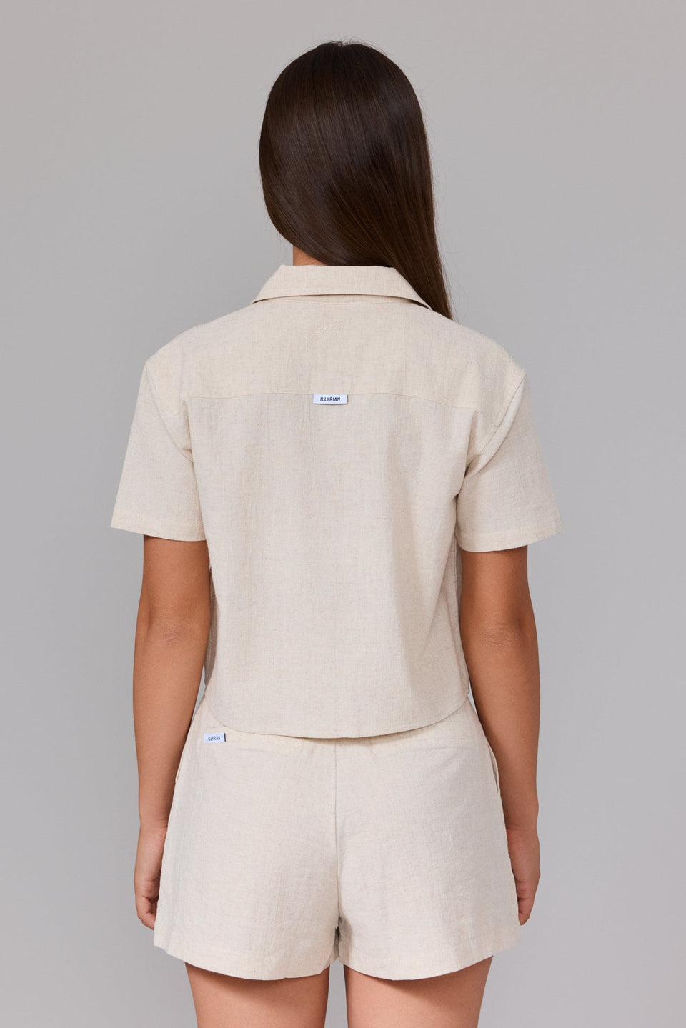 Women's Linen Shirt - Beige