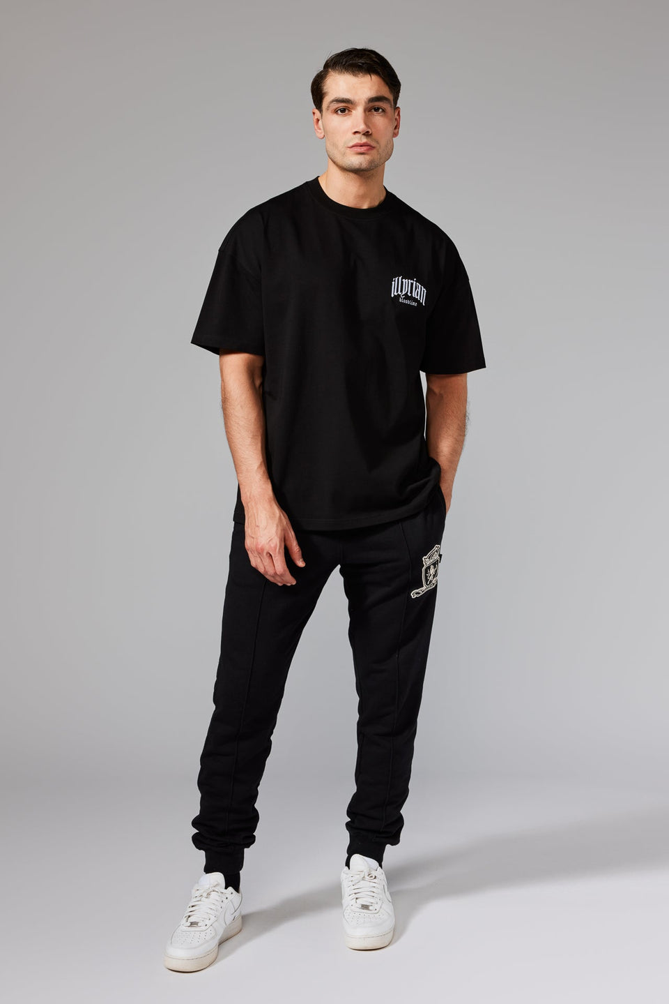 Illyrian Chest Logo Tee - Black