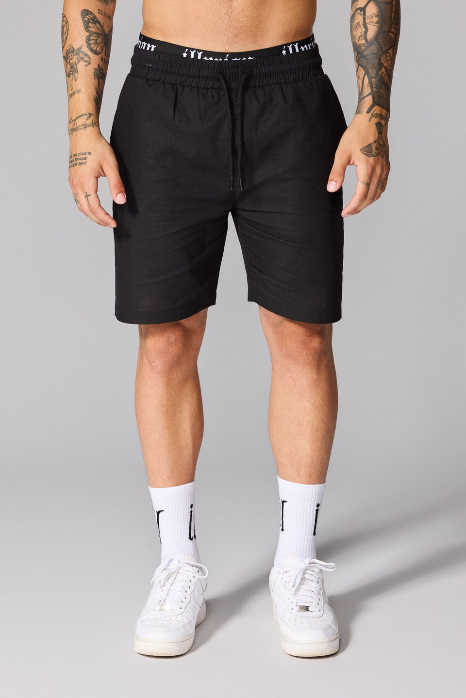Men’s S26 Linen Shorts - Black