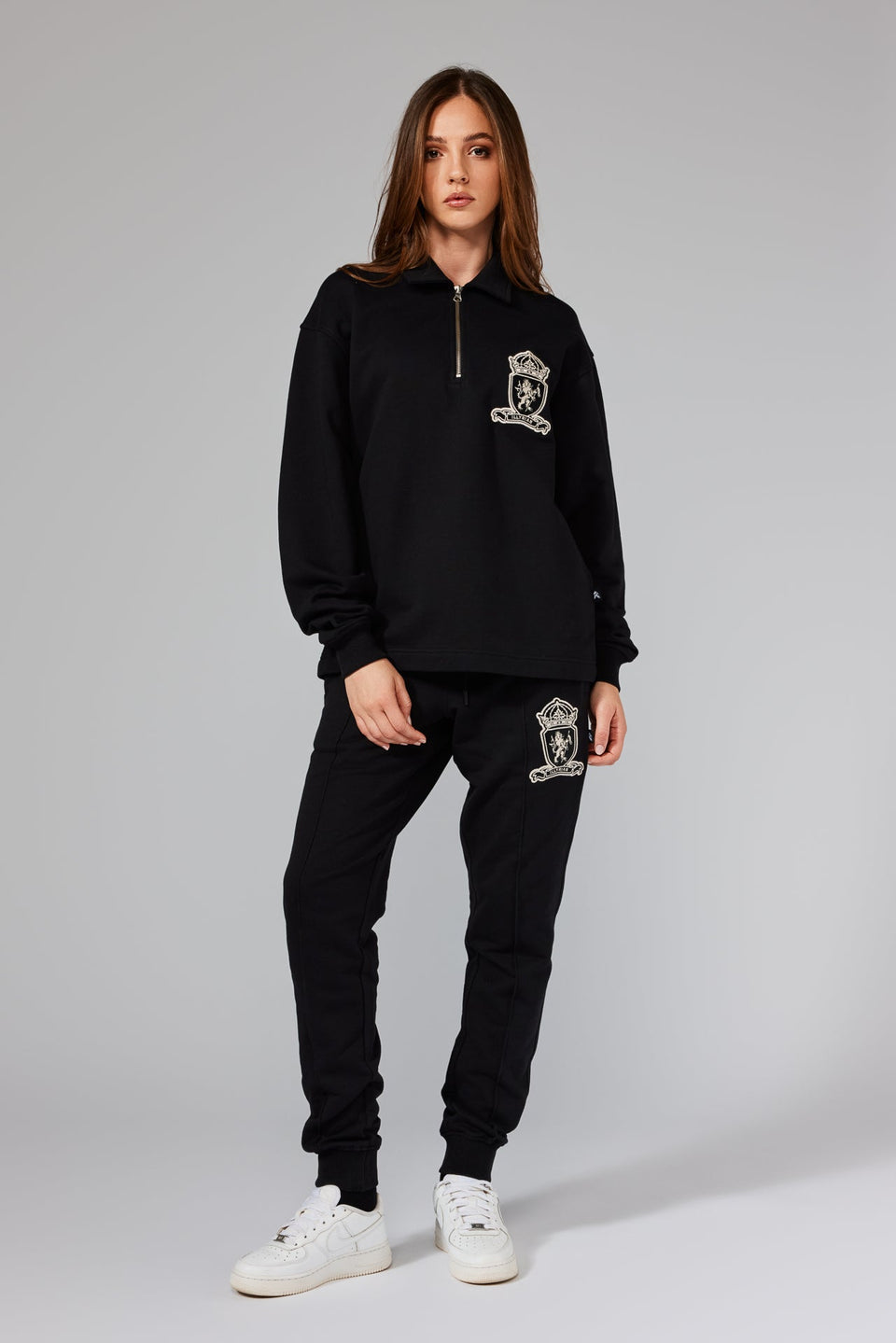 Dardania Half-Zip Sweater - Black