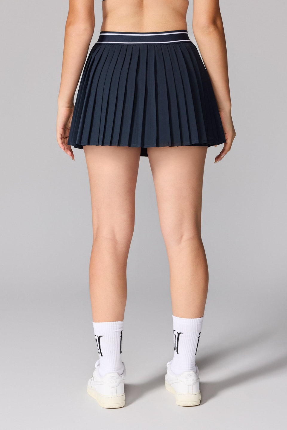 Illyrian Pleated Skirt - Navy