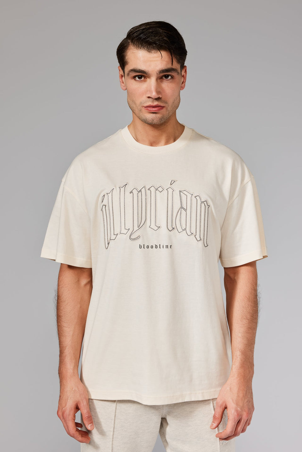 Classical Patch T-Shirt - Cream