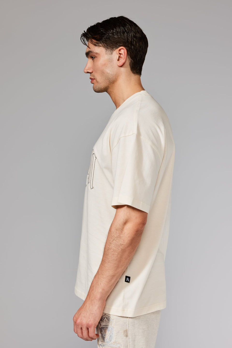 Classical Patch T-Shirt - Cream