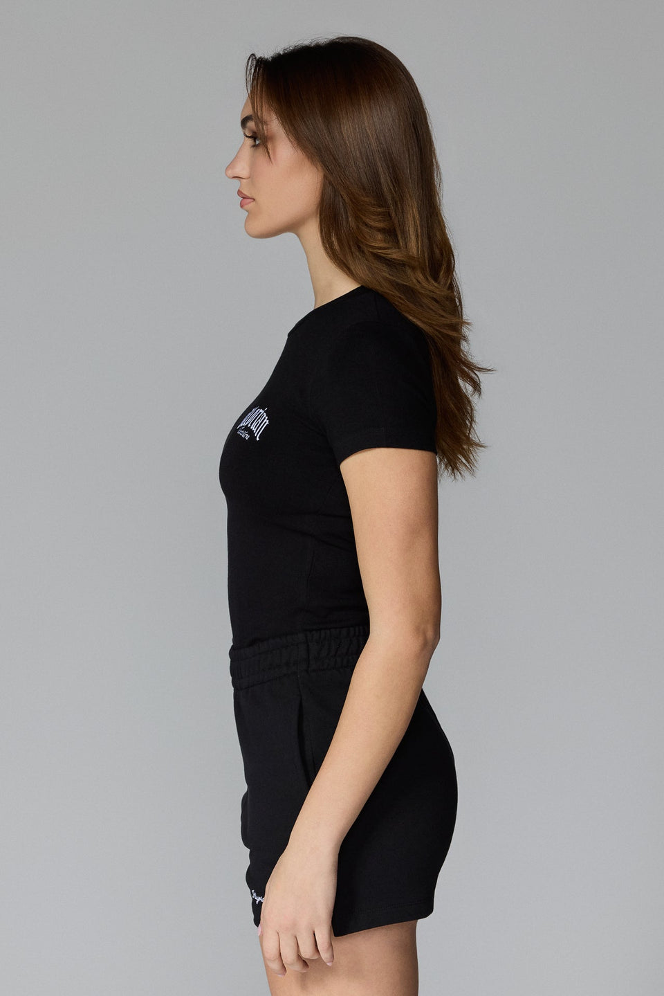 Women's Chest Logo Tee - Black