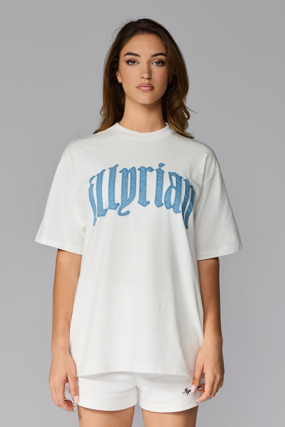 Illyrian S26 Denim T-shirt - White