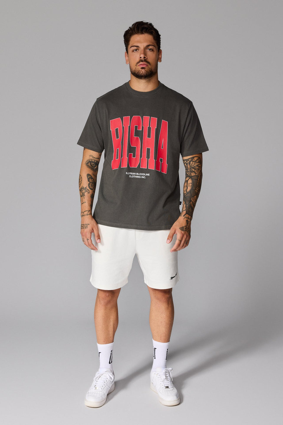 Illyrian S26 Bisha Tee - Washed Grey