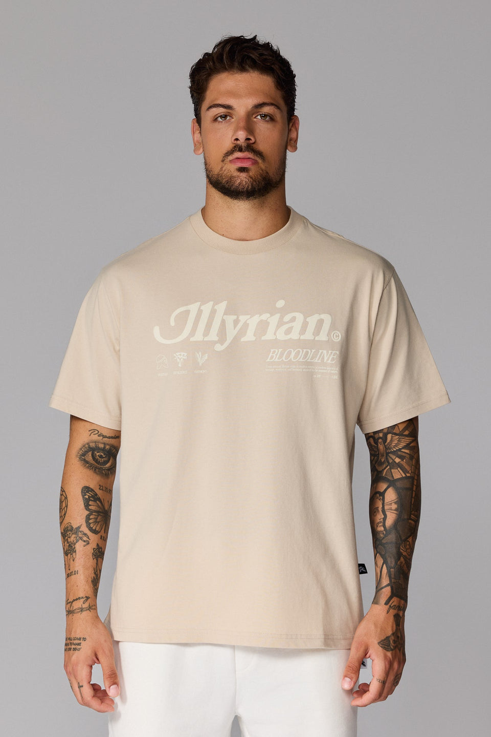 Illyrian S26 Puff Print - Stone