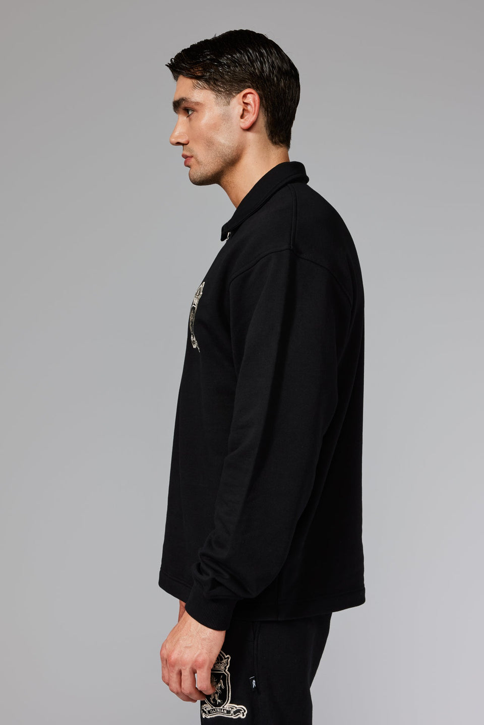 Dardania Half-Zip Sweater - Black