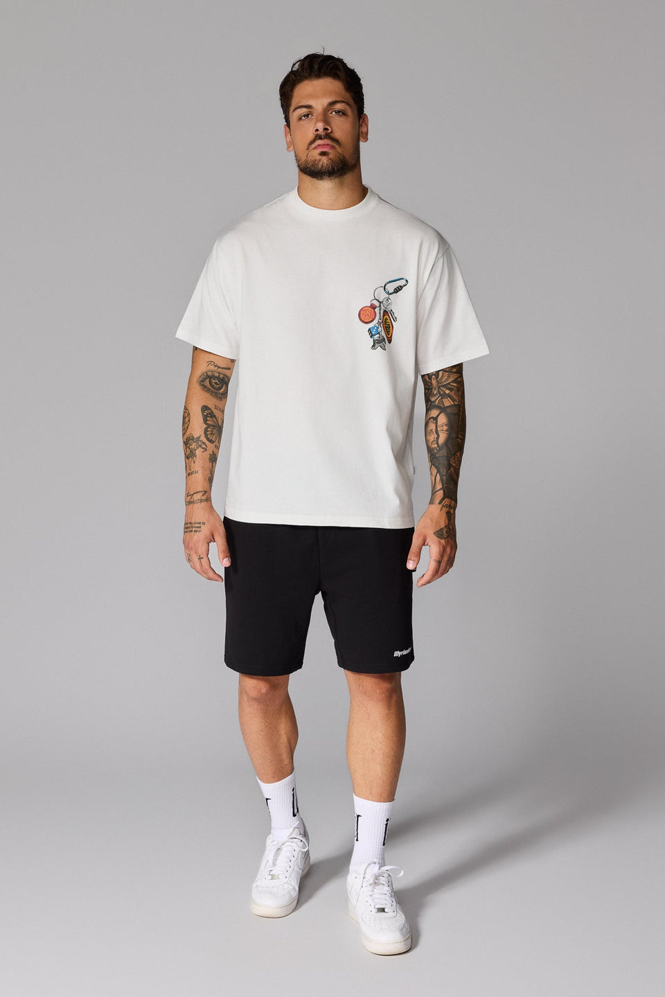 Illyrian Keychain T-shirt Front - White
