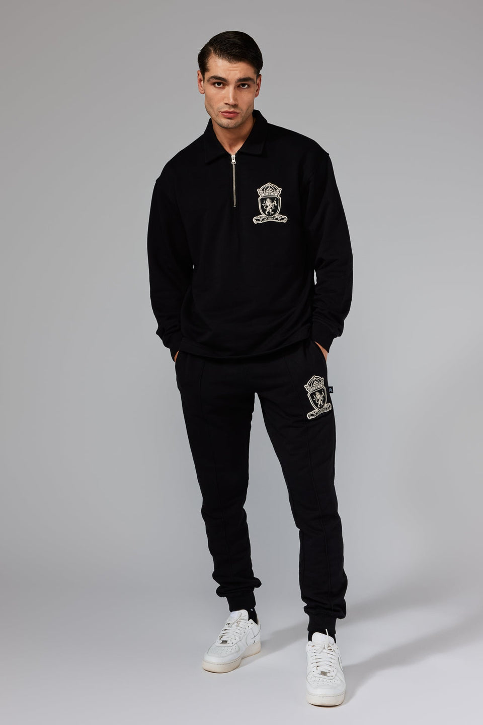 Dardania Half-Zip Sweater - Black