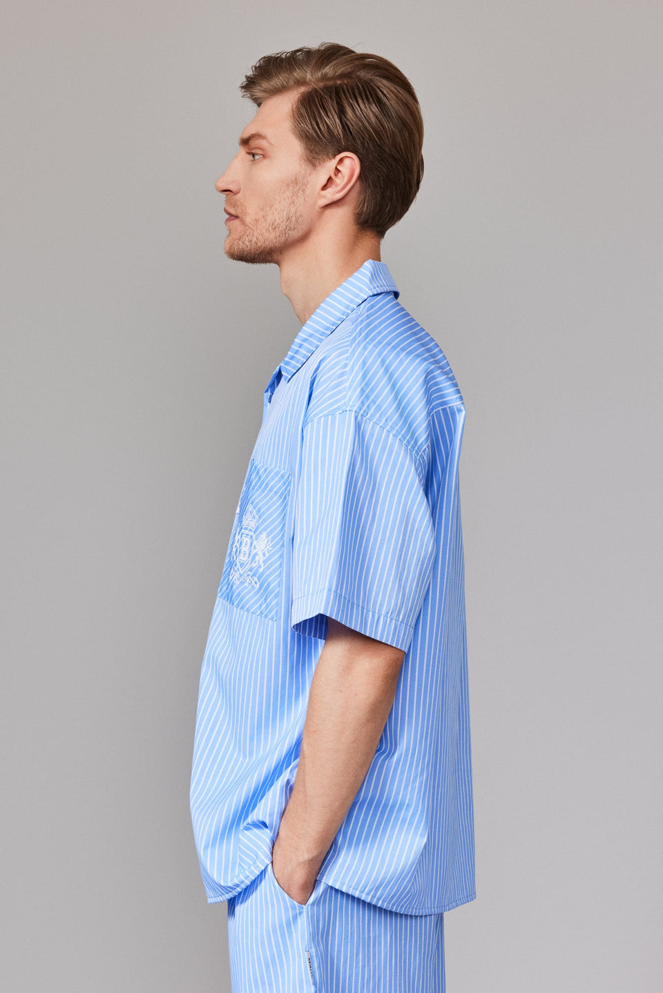 Men's Illyrian Striped Poplin Shirt