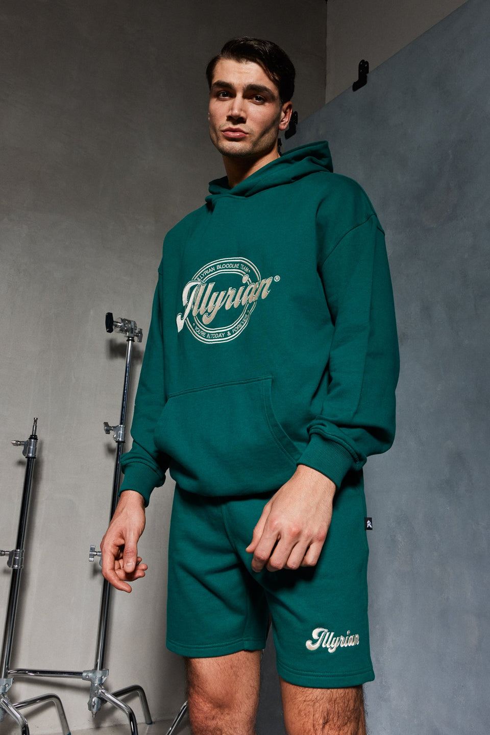 Illyrian Cotton Hoodie - Green