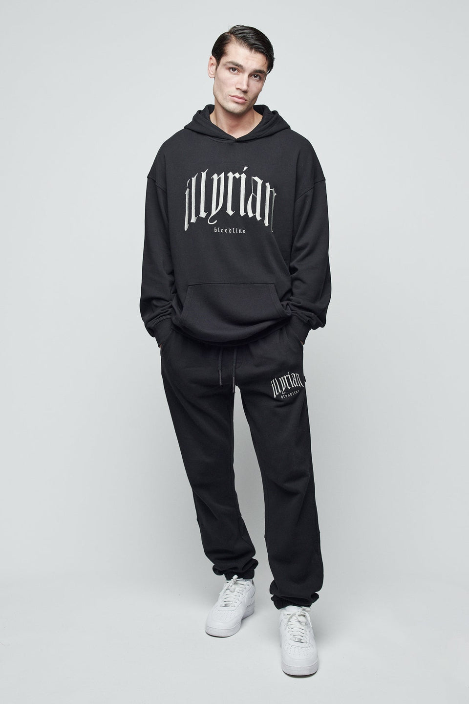 Illyrian Signature Hoodie - Washed Black