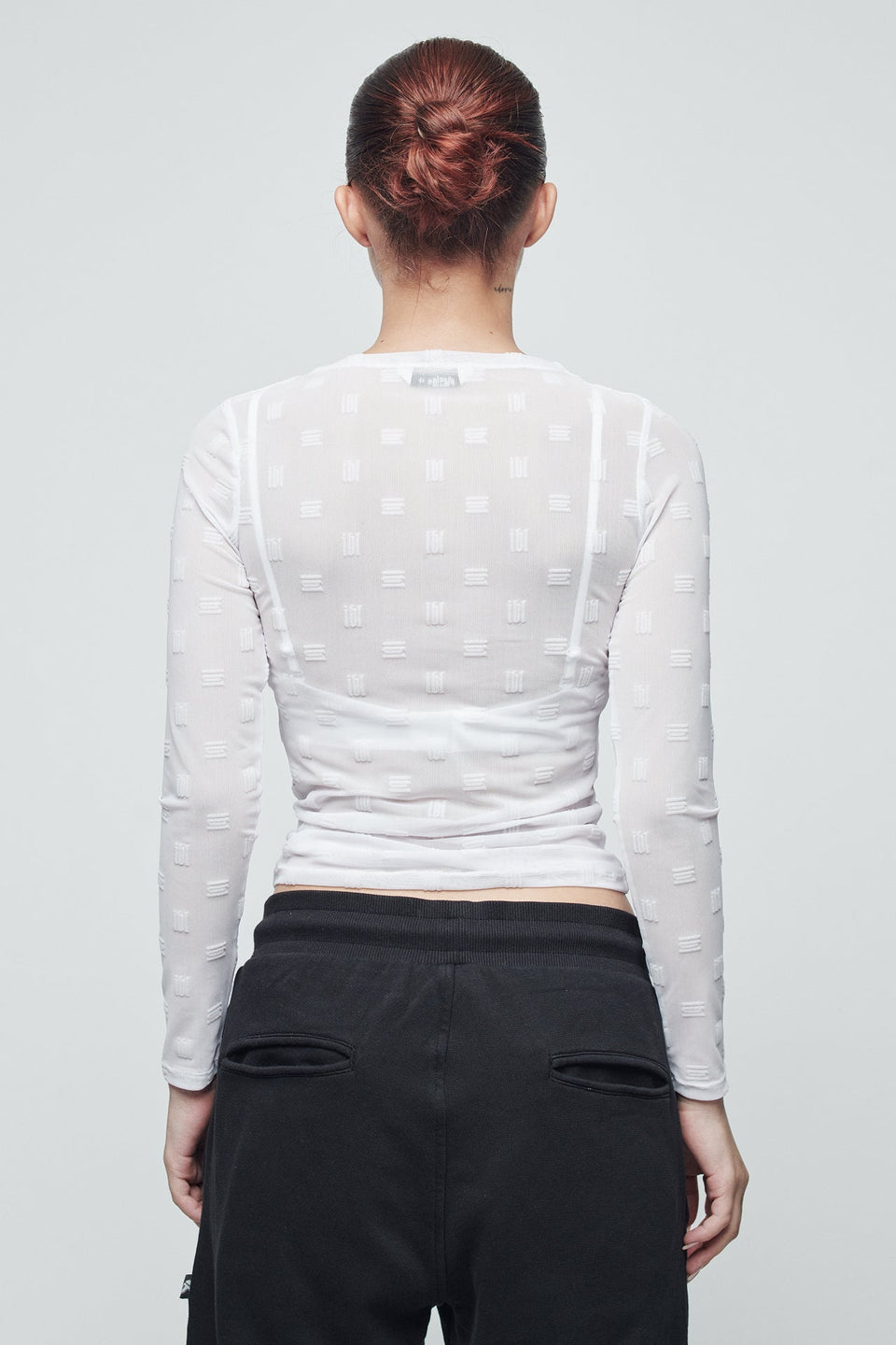 E Bukura Mesh Top - White