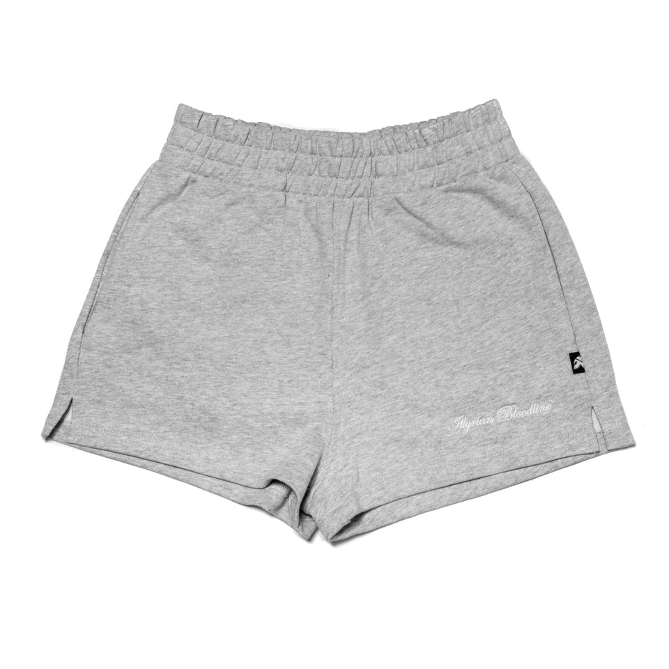 Women's Mid Waist Grey Shorts