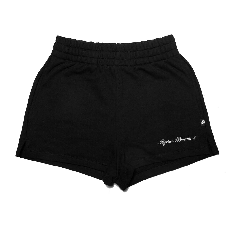 Women's Mid Waist Black Shorts