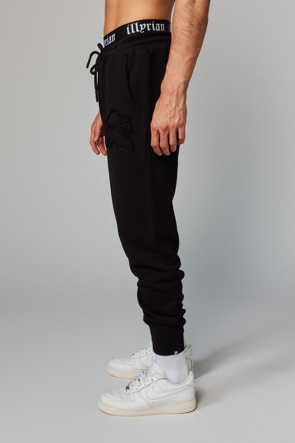 Helmet Patch Joggers - Black