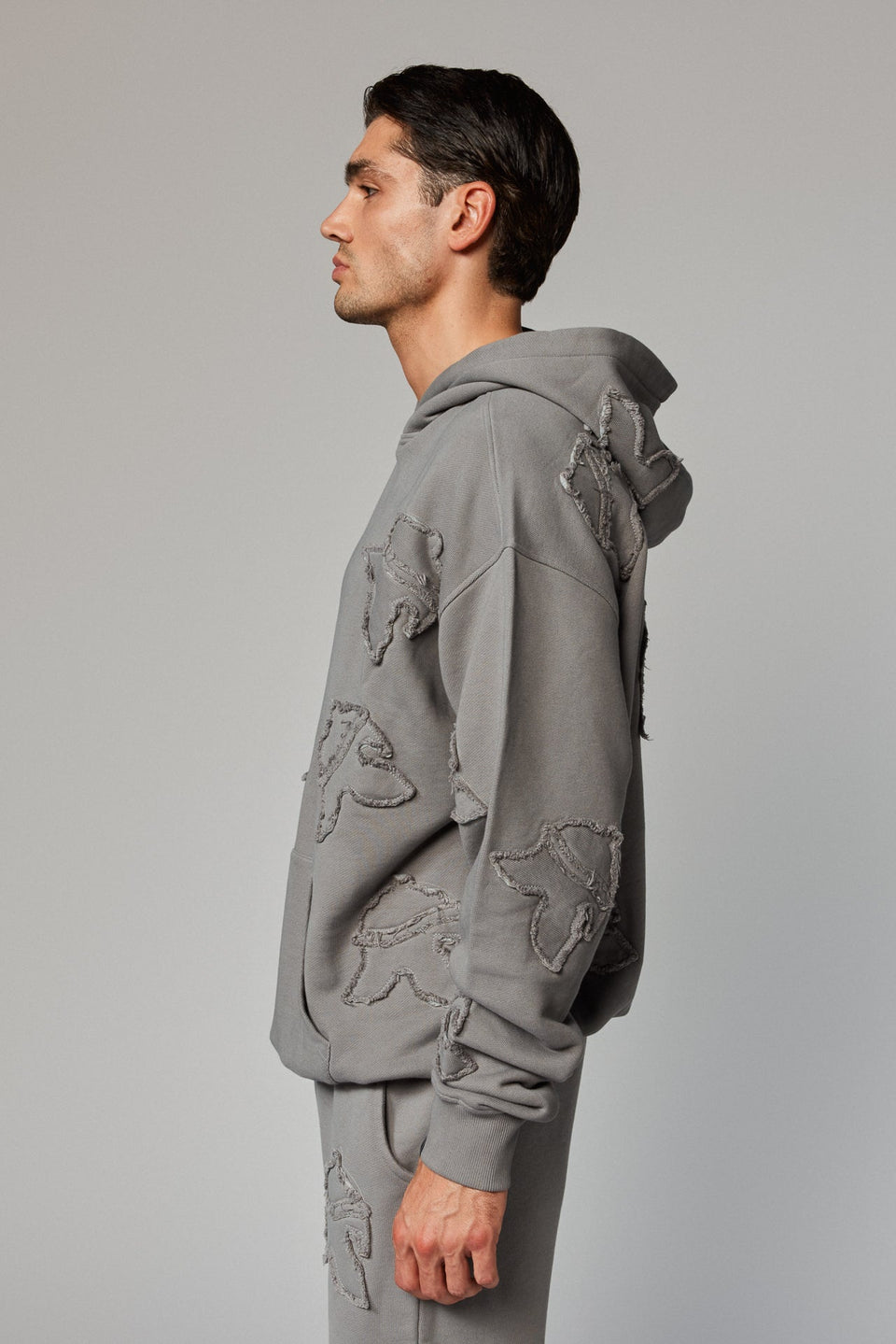 Helmet Patch Hoodie - Grey