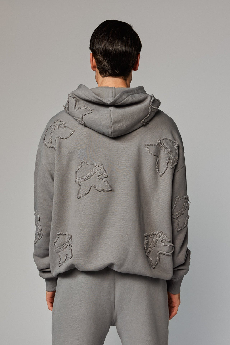 Helmet Patch Hoodie - Grey