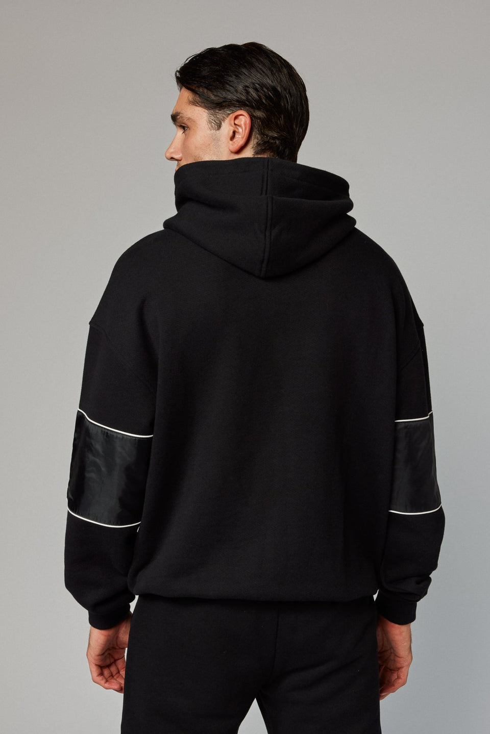 ILRN Satin Hoodie - Black