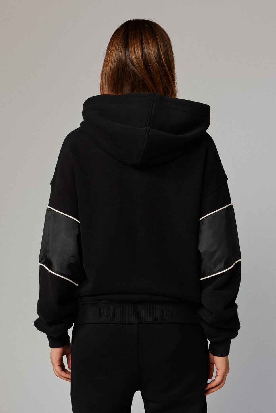 ILRN Satin Hoodie - Black