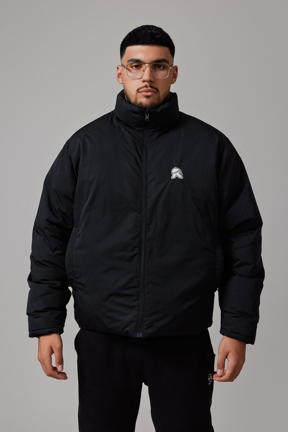 Reversible Puffer Jacket - Black