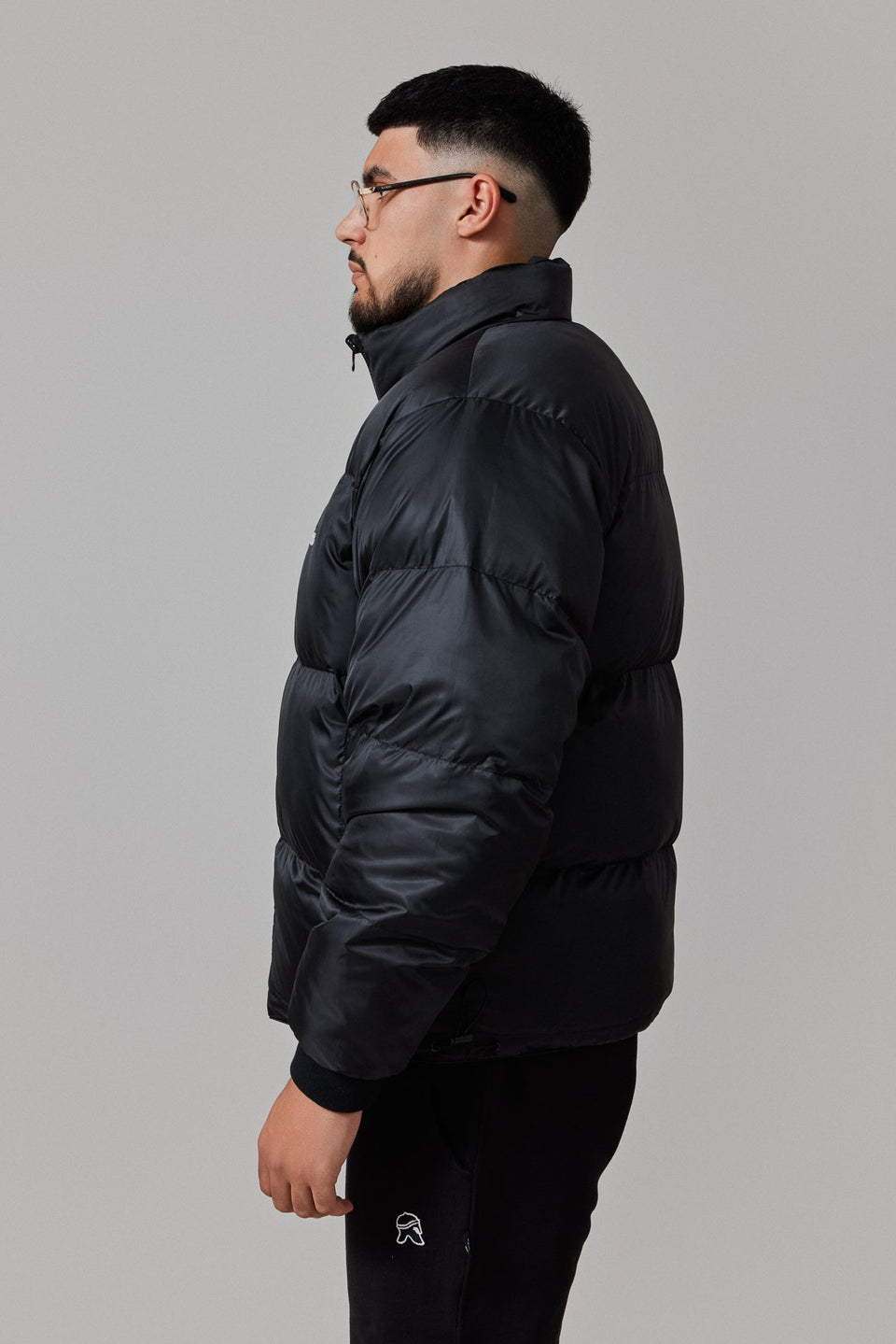 Reversible Puffer Jacket - Black