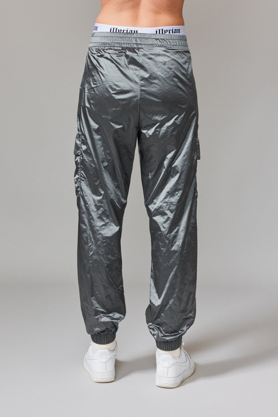 Women Windbreaker Joggers - Silver