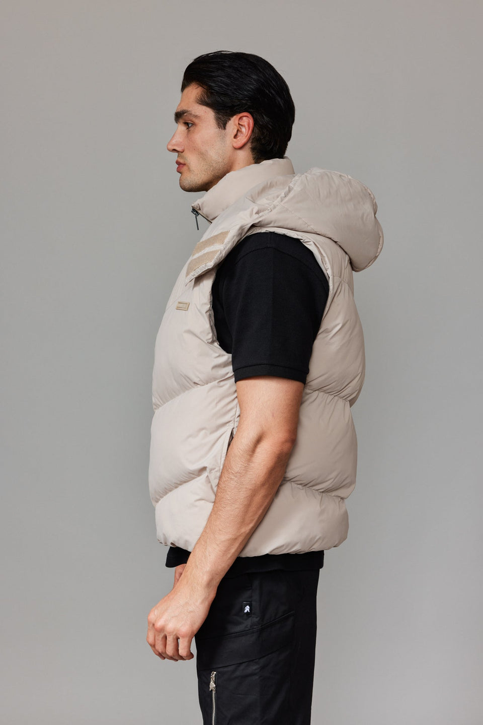 Bloodline Zipped Vest - Stone