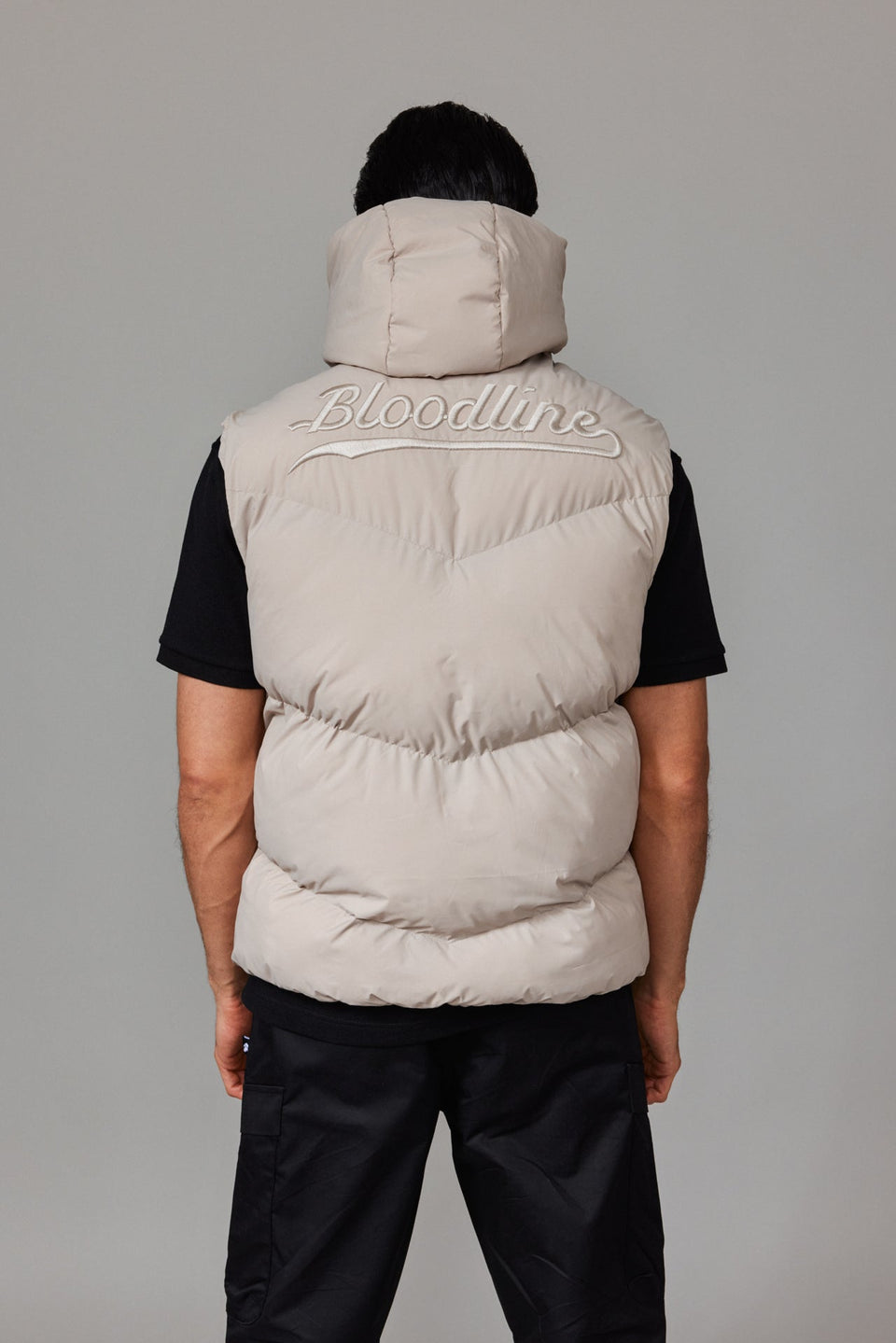 Bloodline Zipped Vest - Stone