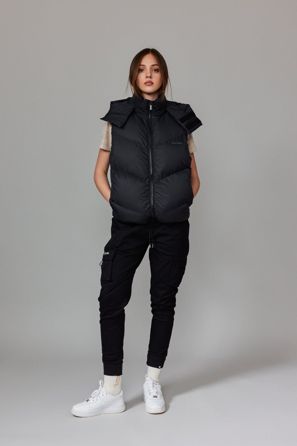 Bloodline Zipped Vest - Black