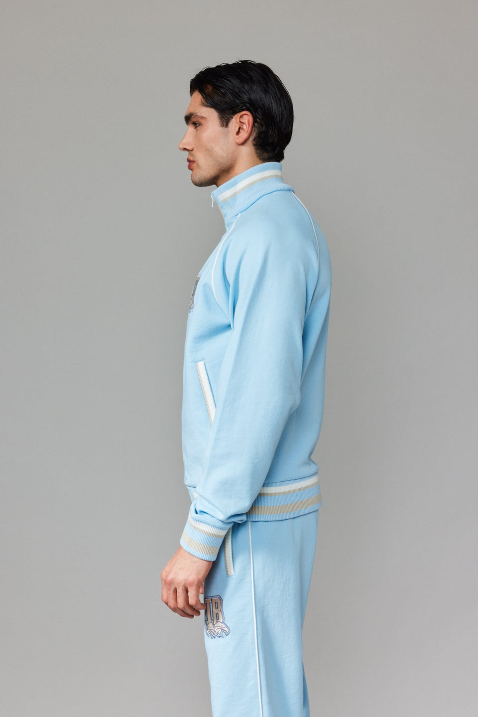 IB Zipped Jacket - Baby Blue