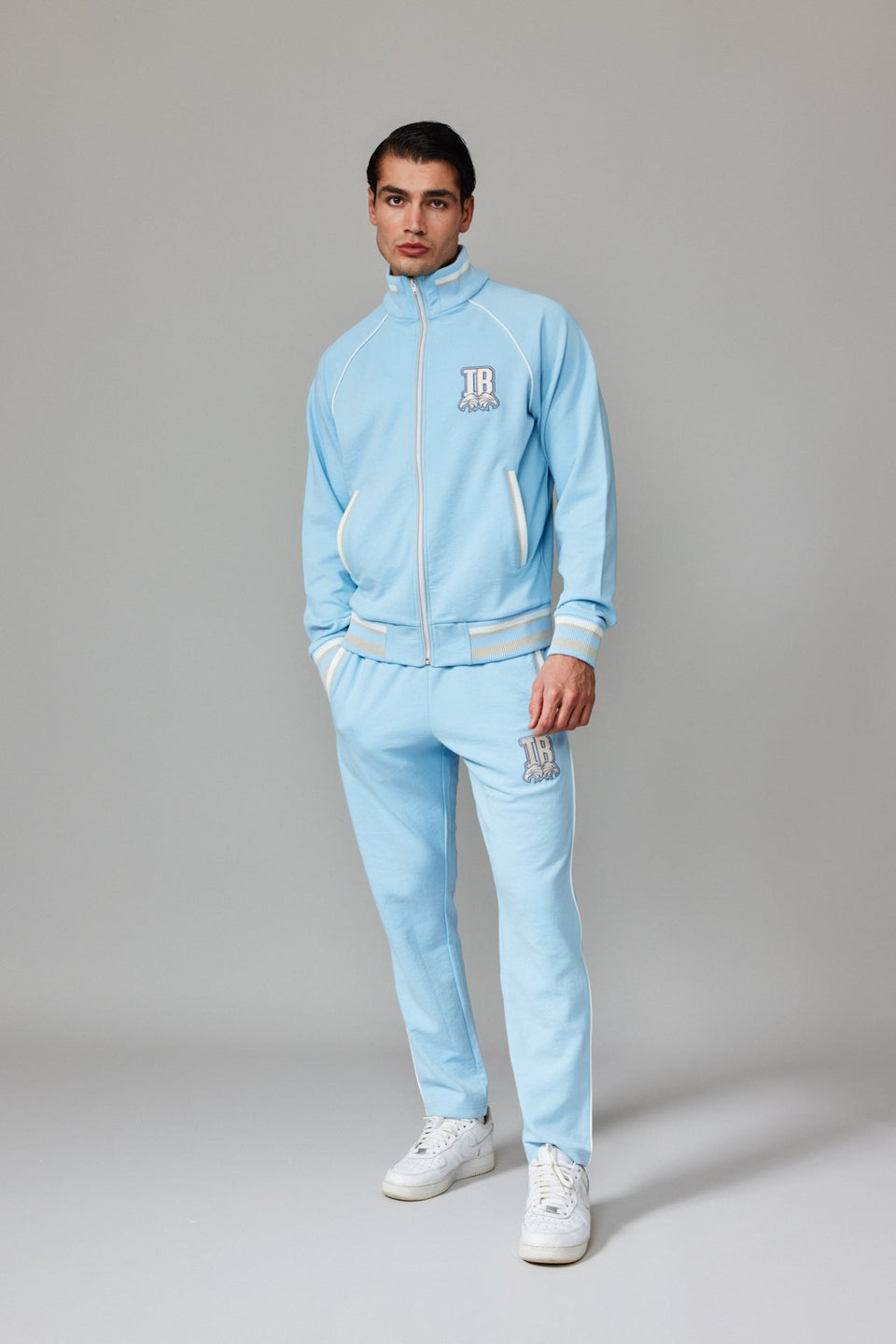 IB Zipped Jacket - Baby Blue