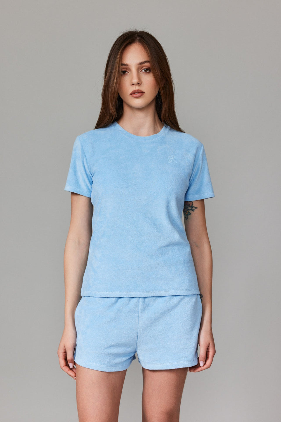 Women Towel T-shirt - Baby Blue