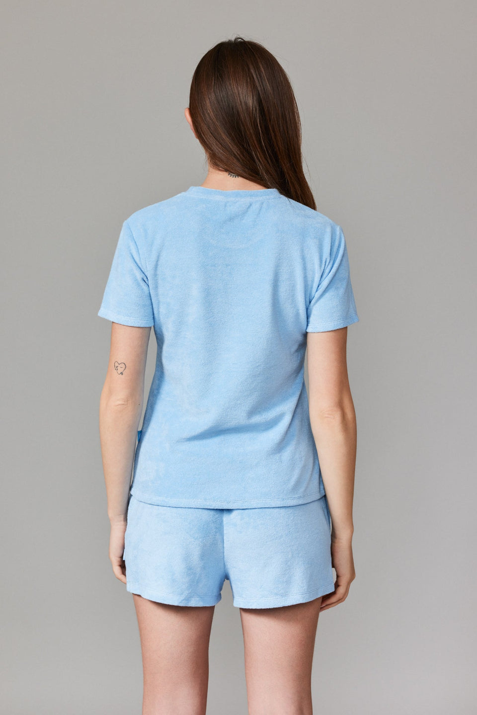 Women Towel T-shirt - Baby Blue